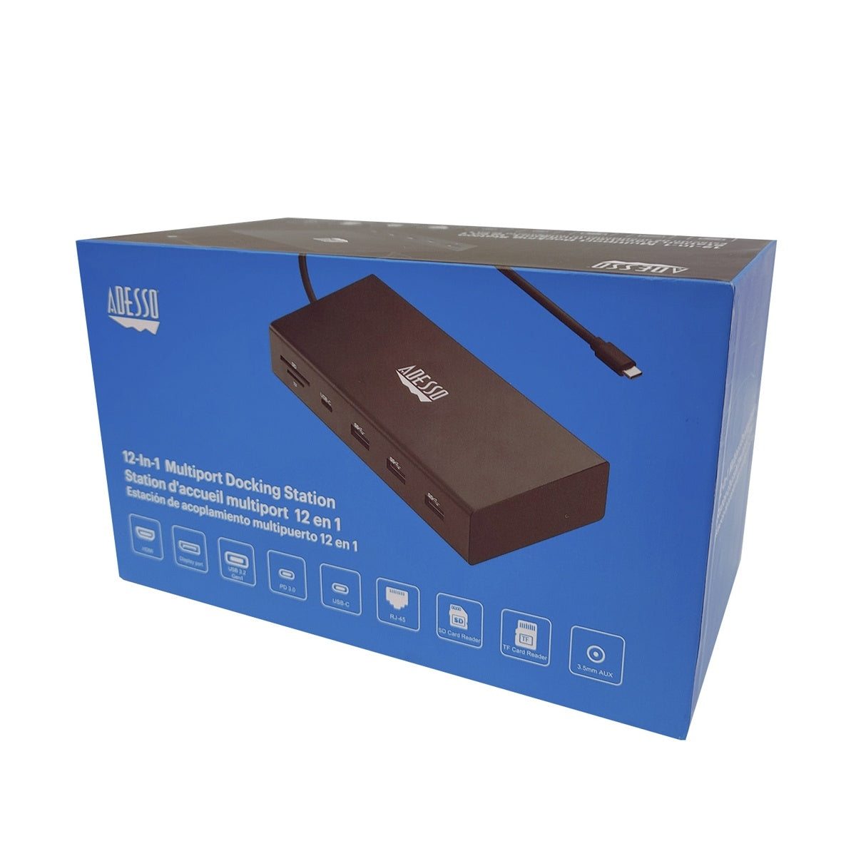 Docking Adesso 12-in-1 USB-C Multi Puerto