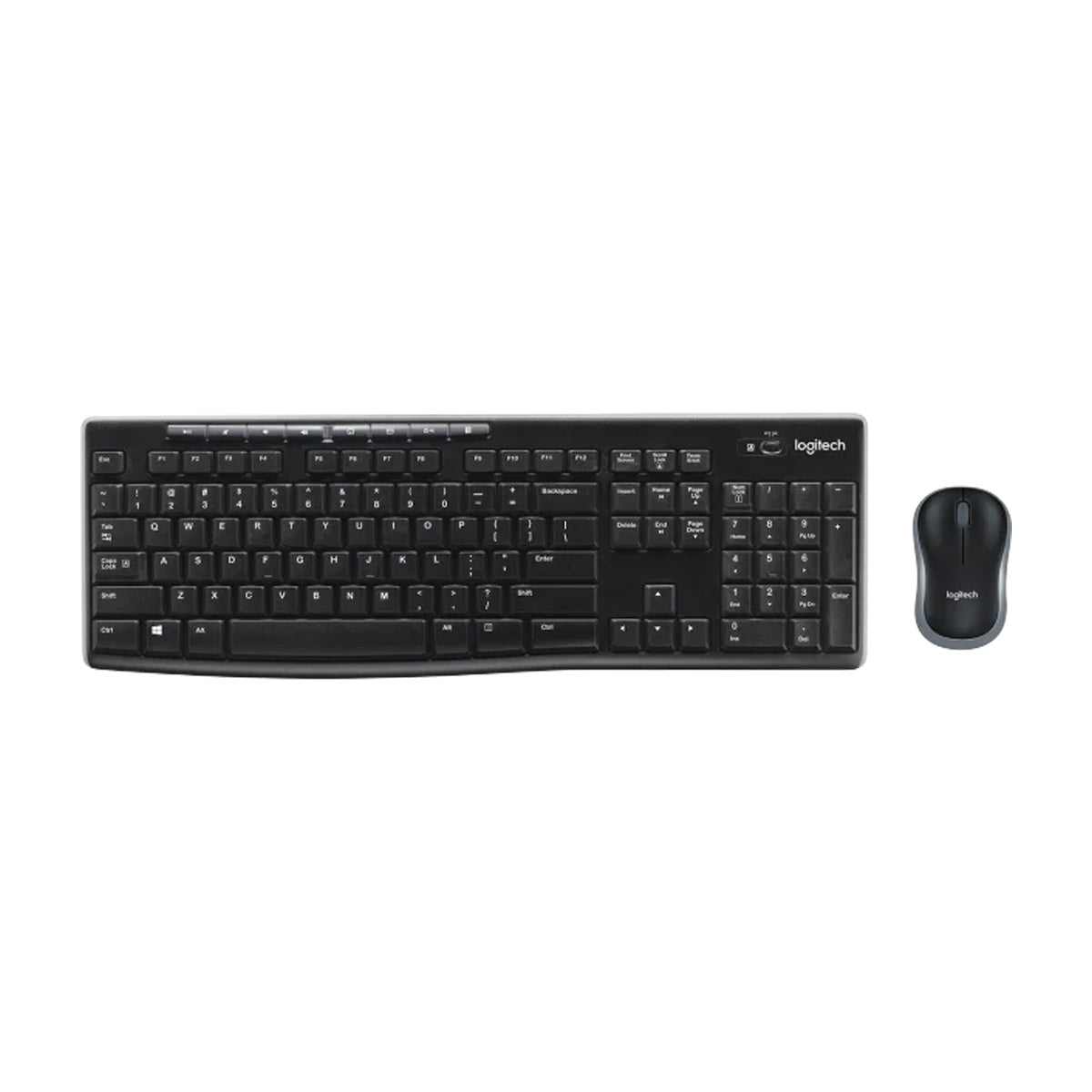 Kit Teclado Mouse Inalámbrico Logitech Mk270 Español Negro