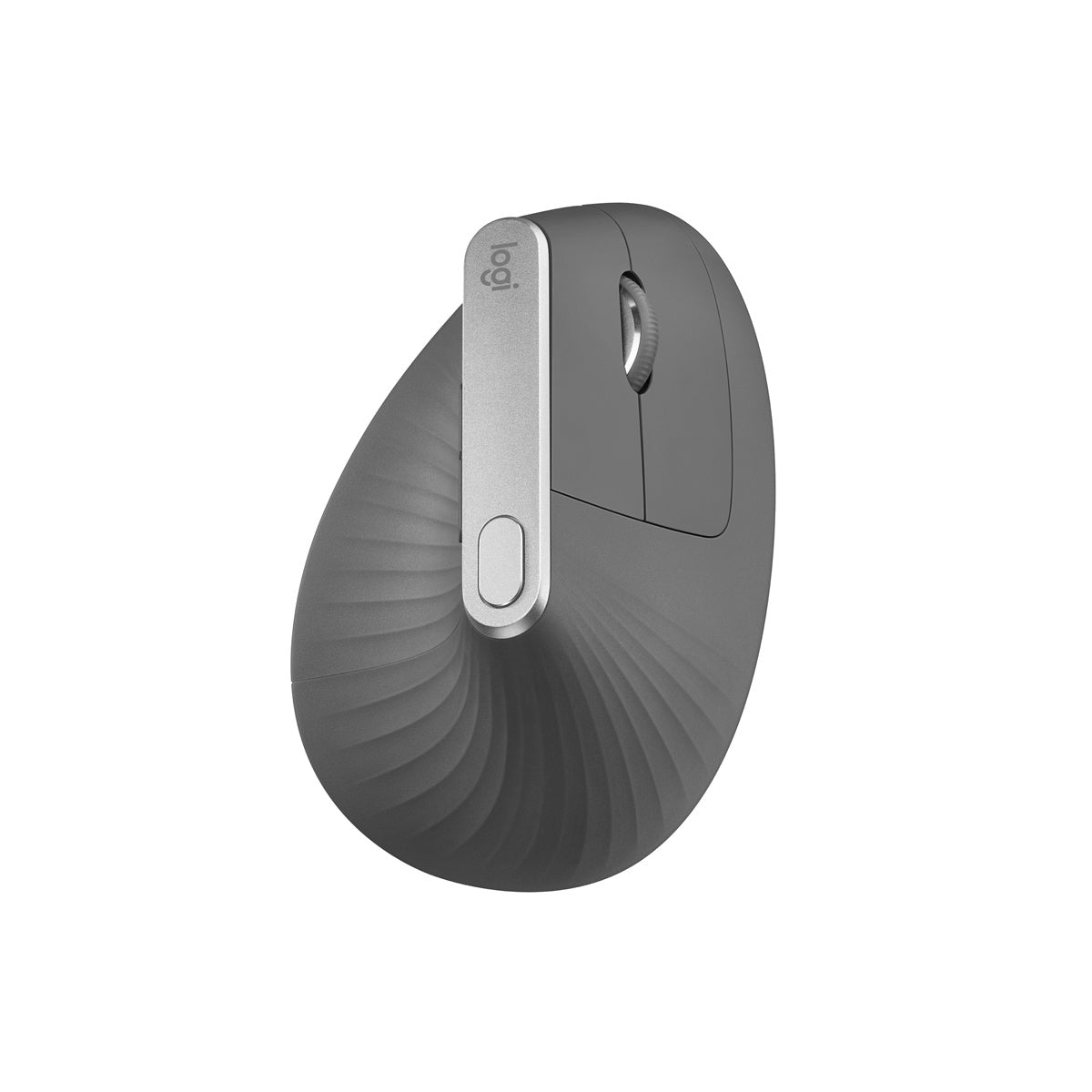 Mouse Logitech MX vertical inalámbrico recargable negro