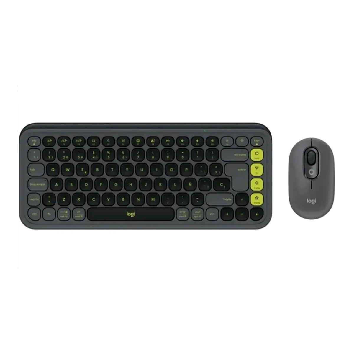 Kit Teclado Y Mouse Logitech Pop Icon Español Grafito