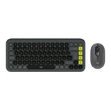 Kit Teclado Y Mouse Logitech Pop Icon Español Grafito