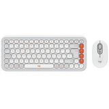 Kit Teclado Y Mouse Logitech Pop Icon Español Blanco