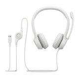 Audifonos Logitech H390 USB Computer Headset Stereo Blanco