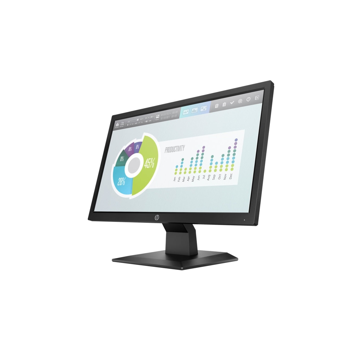 Monitor Led Hp P204v De 19.5 , Resolución 1600 X 900, 5 Ms