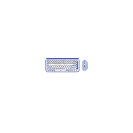 Kit Teclado Y Mouse Logitech Pop Icon Español Lila