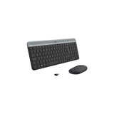 Kit De Teclado Y Mouse Inalámbrico Logitech Mk470 Esp Negro