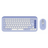 Kit Teclado Y Mouse Logitech Pop Icon Español Lila