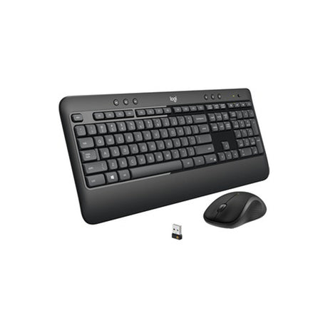 Kit Teclado Y Mouse Inalámbrico Logitech Mk540 Español Negro