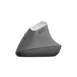 Mouse Logitech MX vertical inalámbrico recargable negro