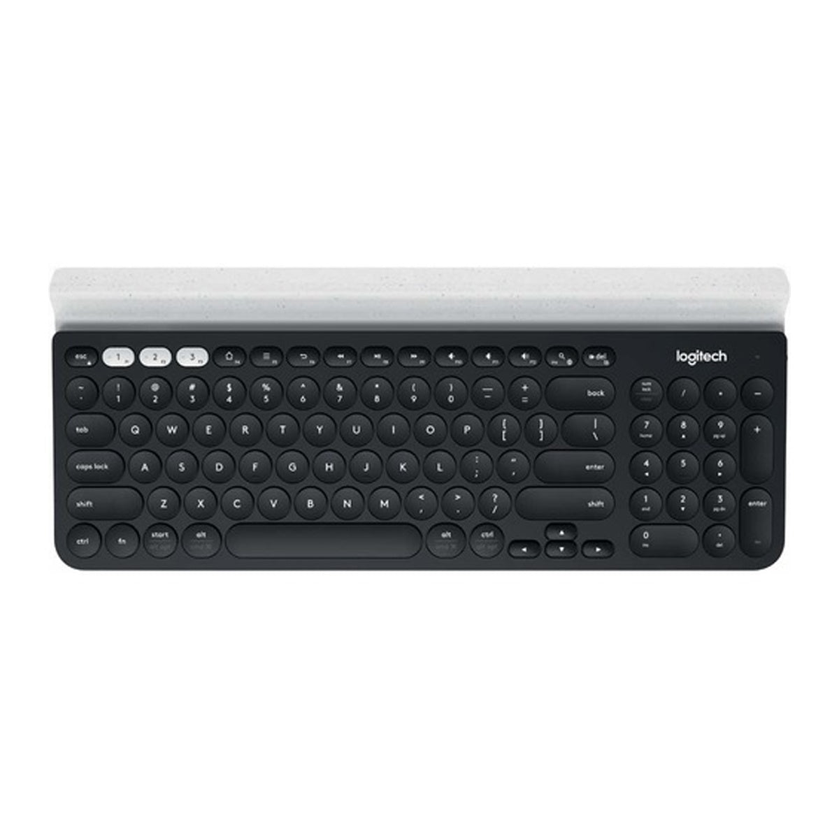 Teclado Logitech K780 QWERTY español negro- blanco bluetooth