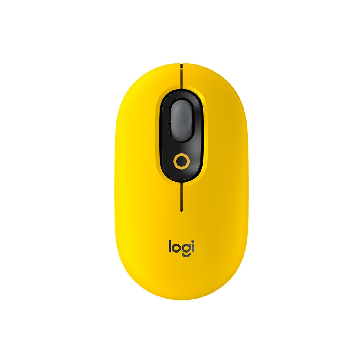 Logitech POP Mouse w/emoji -Yellow-Optical-Bluetooth