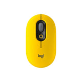 Logitech POP Mouse w/emoji -Yellow-Optical-Bluetooth