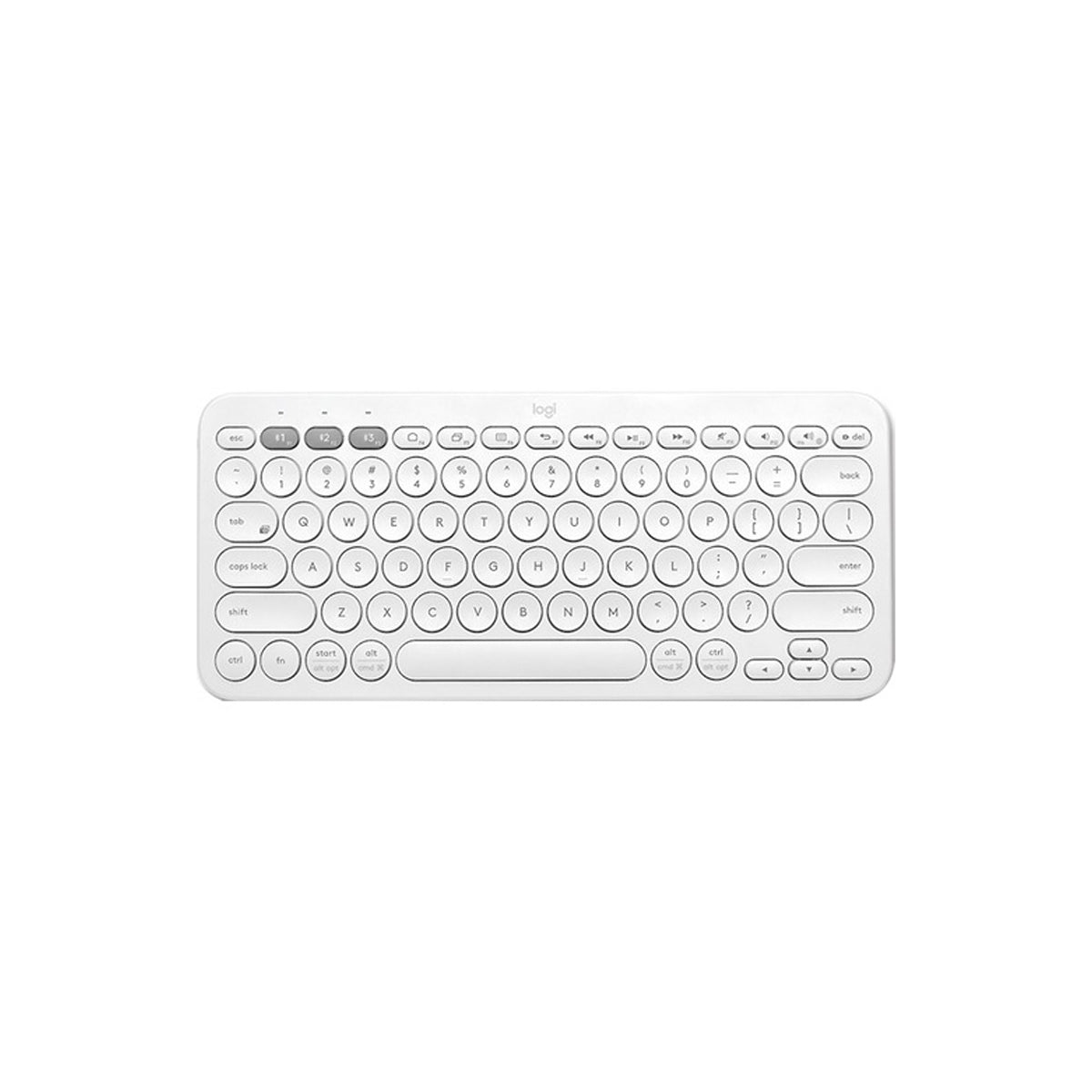 Teclado Bluetooth Logitech K380 Qwerty Español Color Blanco