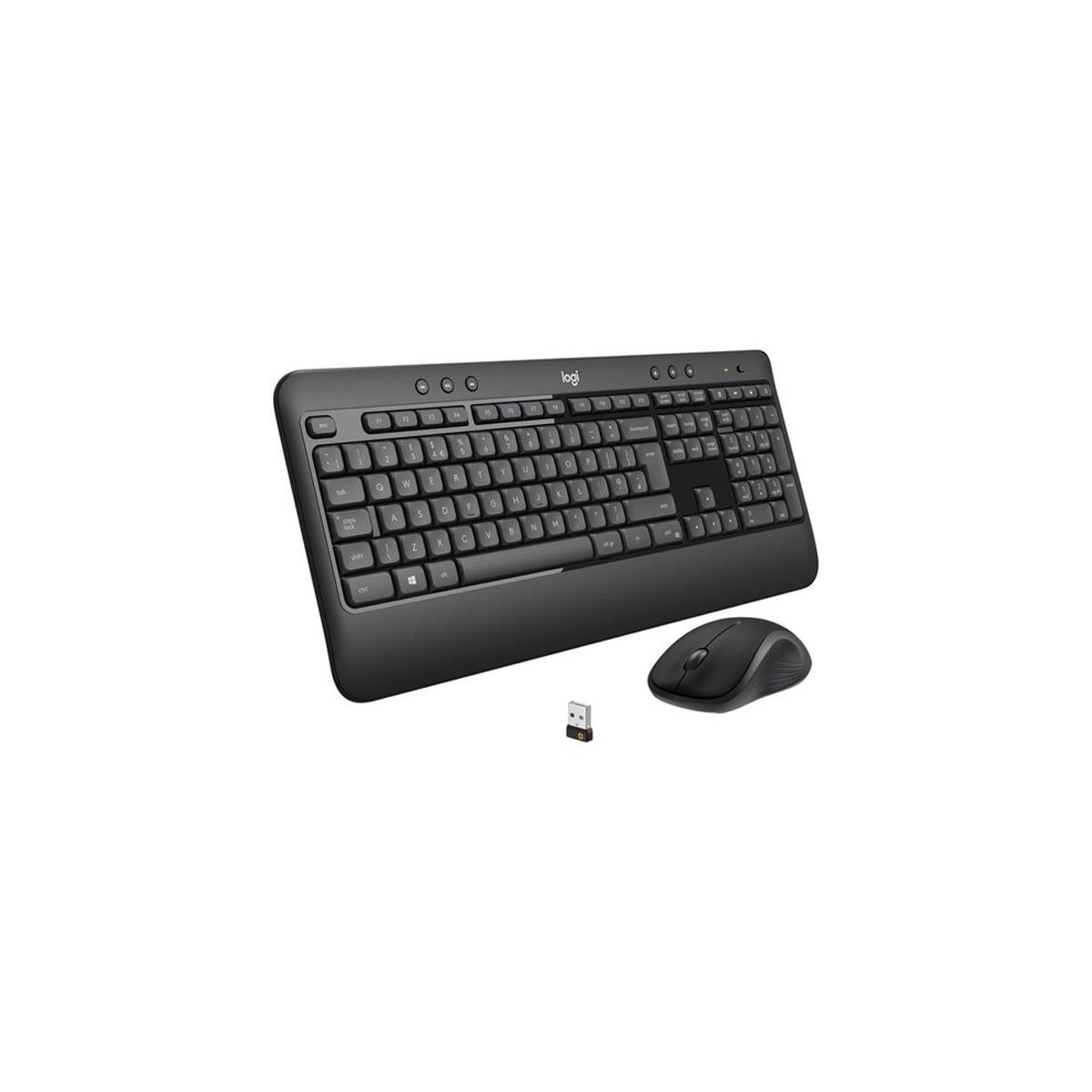 Teclado Y Mouse Inalámbrico Logitech Mk540 Inglés Us Negro
