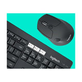 Kit Teclado Y Mouse Inalámbrico Logitech Mk850 Negro Ingles