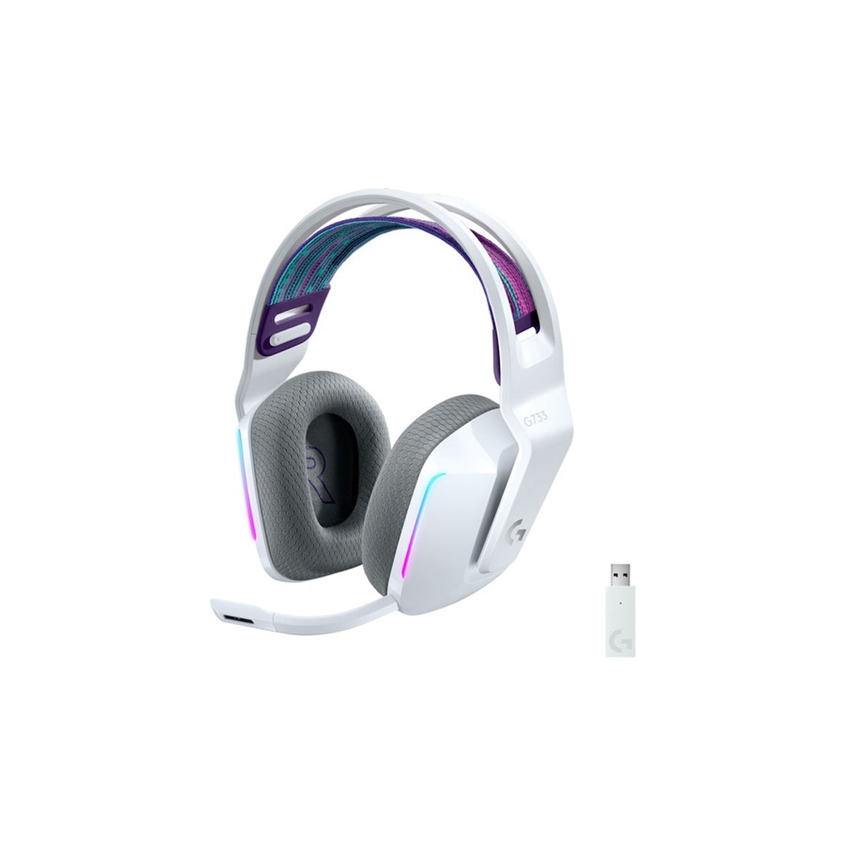 Auriculares Logitech G733 Lightspeed Wireless RGB Gaming White