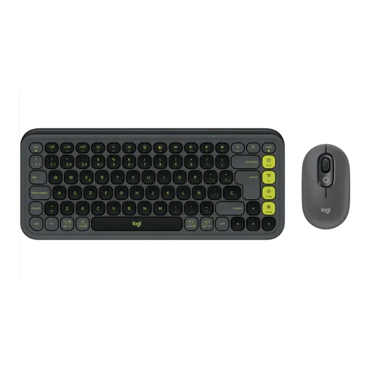 Kit Teclado Y Mouse Logitech Pop Icon Español Grafito
