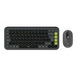 Kit Teclado Y Mouse Logitech Pop Icon Español Grafito