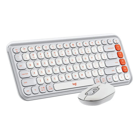 Kit Teclado Y Mouse Logitech Pop Icon Español Blanco