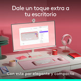 Kit Teclado Y Mouse Logitech Pop Icon Español Rosa